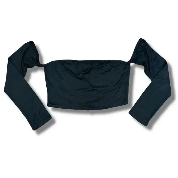 Ardene Tops - 🌟 Ardene Women's Off-Shoulder Long Sleeve Crop Top Black Size L 🌟